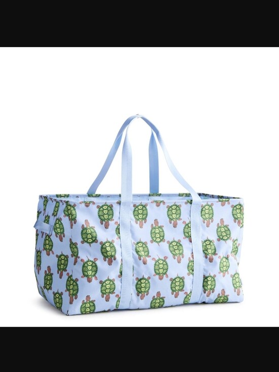 Vera Bradley Handbags - Vera Bradley Large Car Tote In Turtle Slow Dance Decor NWT